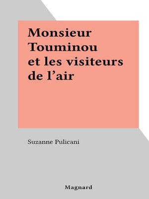 cover image of Monsieur Touminou et les visiteurs de l'air